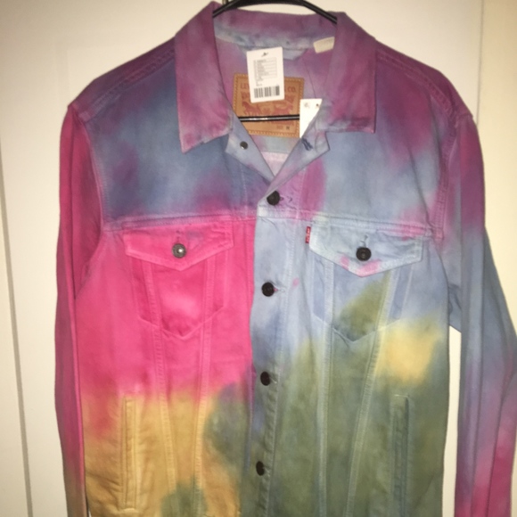 levi's rainbow denim jacket